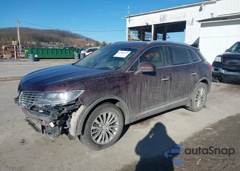 2017 Lincoln Mkx Select z USA, uszkodzony, nr VIN 2LMPJ6KR9HBL25198